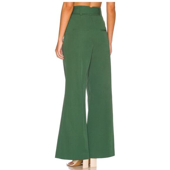 Veronica Beard Maliyah Wide Leg Pant in Forest size 4 - Picture 2 of 13